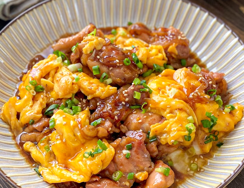 滑蛋照烧鸡饭